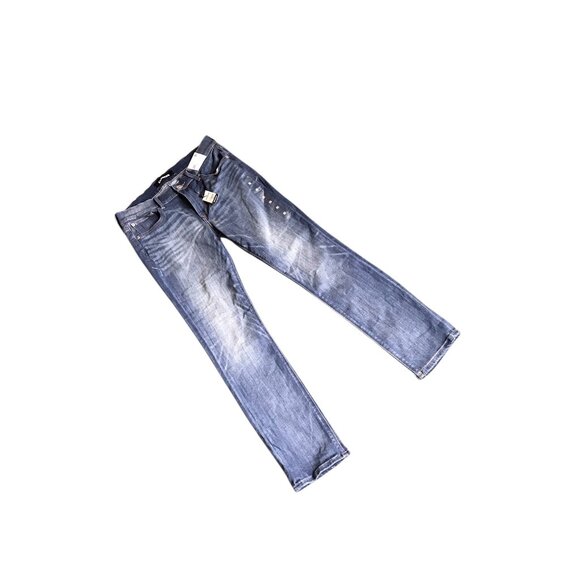 NWT Express Dark Wash Skinny Mid Rise Jeans - Picture 5 of 7